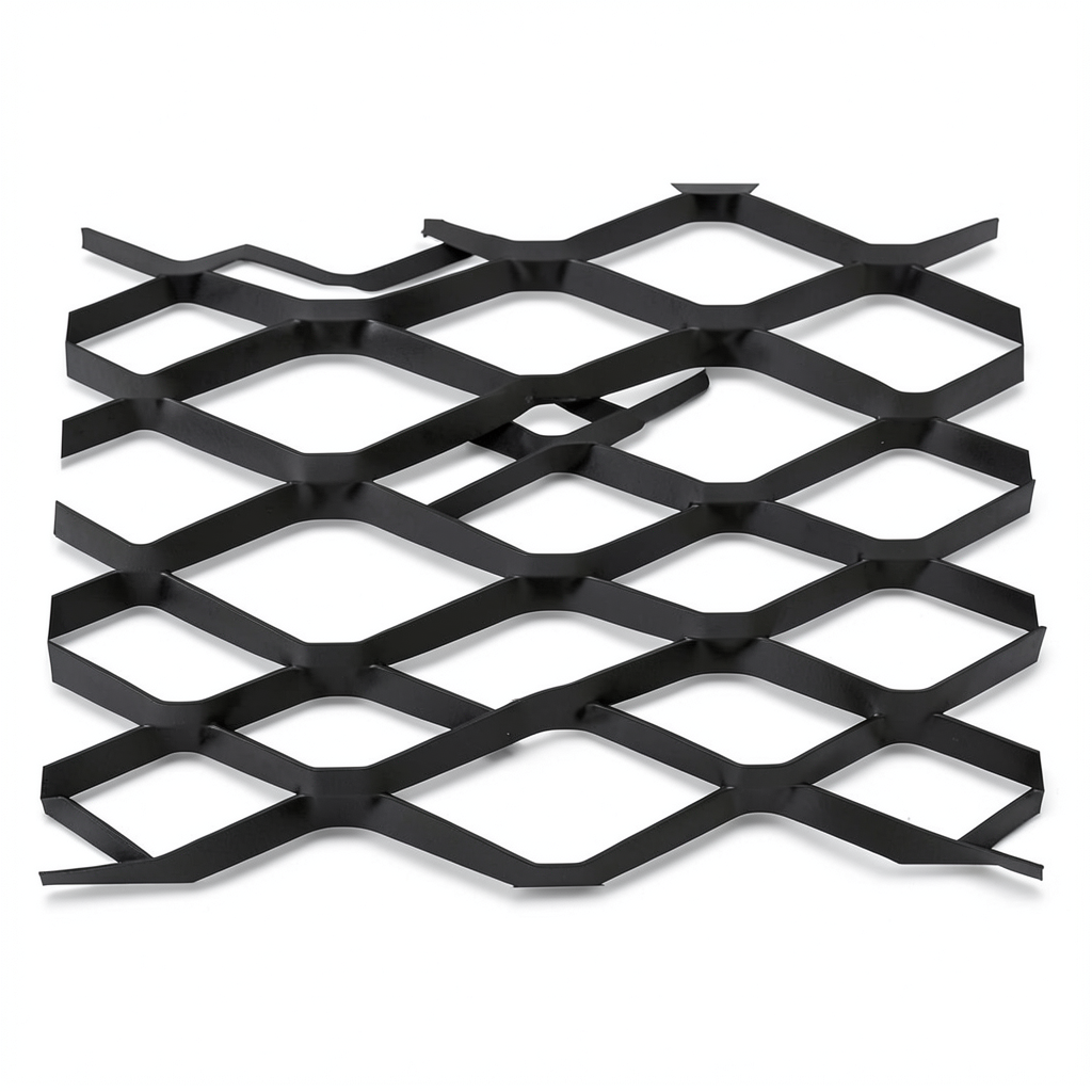 Hot Rolled Black Steel Expanded Metal Mesh Bahri 1.2 mm Thickness 2.44 m Width 5 m Length