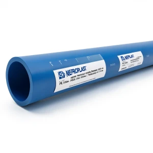 مواسير HDPE PE 100 ضغط 12.5 بار قطر خارجي 560 مم سمك 41.2 مم أزرق | نيبروبلاست