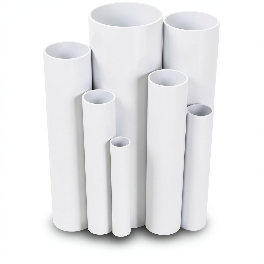 UPVC Pipes 9 Bar Pressure 89.1 mm Diameter 4.1 mm Thickness White