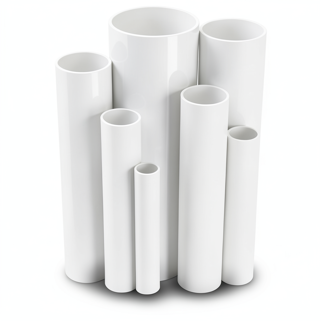 مواسير UPVC مقاس 3 إنش ضغط 12 بار قطر خارجي 88.7 مم سمك 4.6 مم لون أبيض