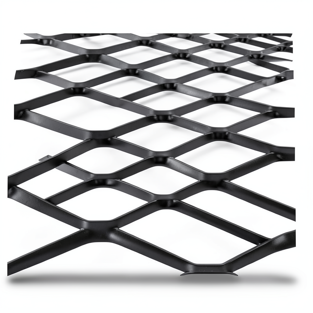 Bait Al Tatawor Hot Rolled Black Expanded Metal Mesh 1.5mm Thickness 2.44m x 3m Bahri Steel