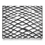 Hot Rolled Black Steel Expanded Metal Mesh Bahri 1.2 mm Thickness 2.44 m Width 5 m Length