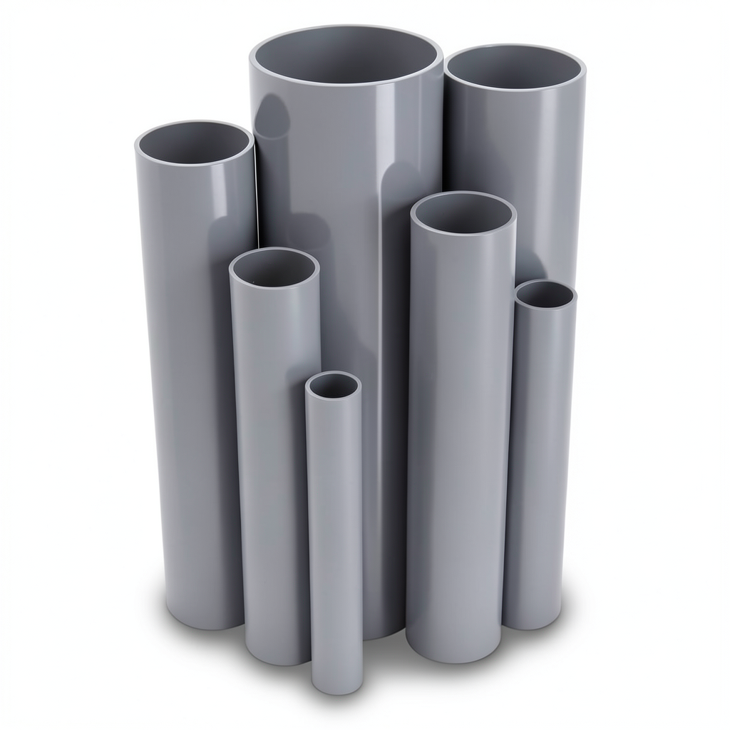 UPVC Pipes Outside Diameter 110 mm Thickness 3 mm Gray