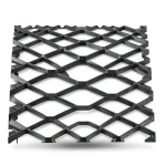 Hot Rolled Black Steel Expanded Metal Mesh Bahri Thickness 1.4 mm Width 2.44 m Length 4 m
