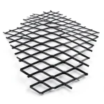 Hot Rolled Black Steel Expanded Metal Mesh 1.4 mm Thickness 2.44 m Width 7 m Length