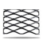 Hot Rolled Black Steel Expanded Metal Mesh Bahri 1.2 mm Thickness 2.44 m Width 6 m Length