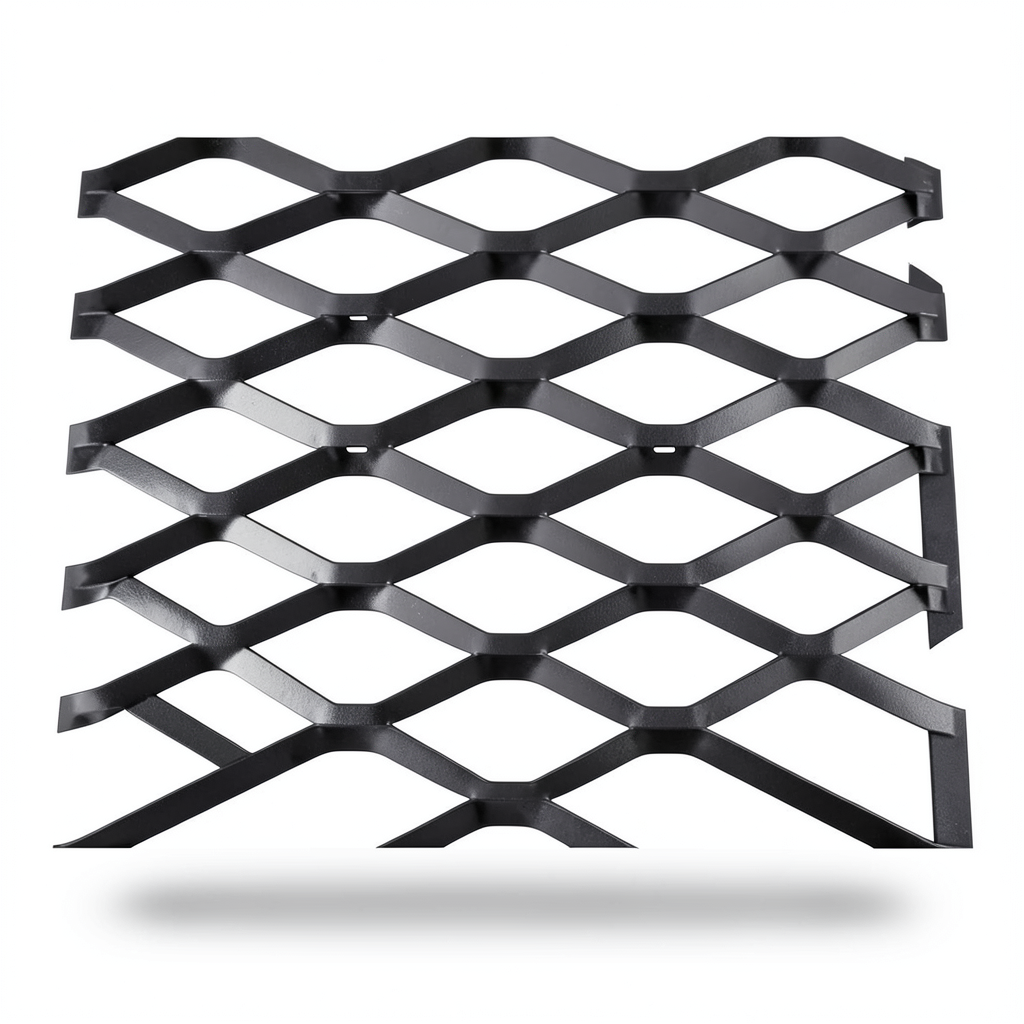 Hot Rolled Black Steel Expanded Metal Mesh Bahri 1.5 mm Thickness 2.44 m Width 5 m Length
