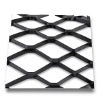 Bahri Hot Rolled Expanded Metal Mesh 1.8mm Black Steel 2.44m x 1m by Bait Al Tatawor