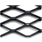 Hot Rolled Black Steel Expanded Metal Mesh Bahri 1.2 mm Thickness 2.44 m Width 7 m Length