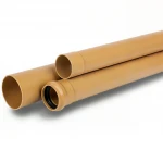 UPVC Pipes Al-Rajhi  Outside Diameter   200 mm Thickness 4.5 mm Golden Brown Colour