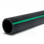 مواسير بلاستيك HDPE ضغط  10 بار [PE 80] قطر خارجي 315 مم  SDR 13.6  لون اسود مع خط اخضر | مصنع المنى