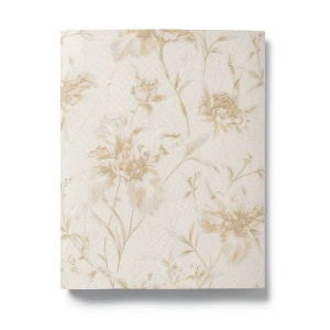 Italian Wallpaper Floral Design Beige Color, Size 10m x 1.06m, Model 82751