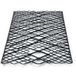 Bahri Hot Rolled Expanded Metal Mesh 1.8mm Black Steel 2.44m x 1m by Bait Al Tatawor