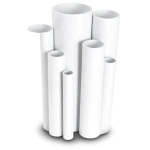 مواسير UPVC مقاس 3 إنش ضغط 12 بار قطر خارجي 88.7 مم سمك 4.6 مم لون أبيض