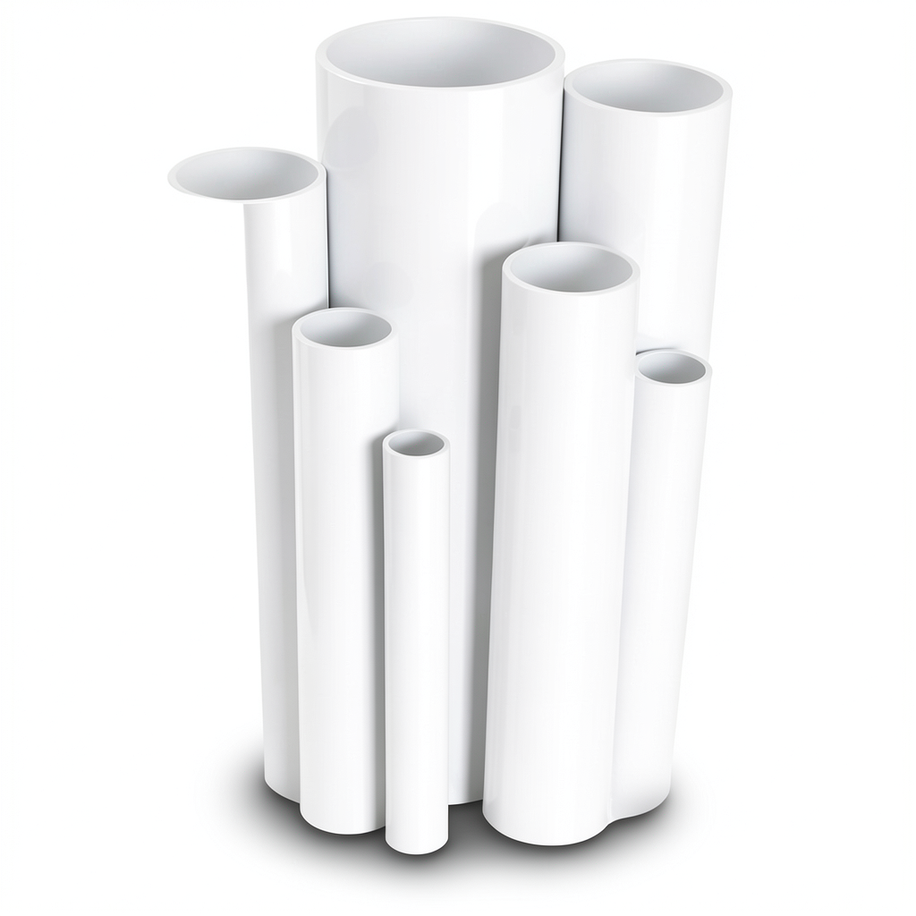 مواسير UPVC مقاس 3 إنش ضغط 12 بار قطر خارجي 88.7 مم سمك 4.6 مم لون أبيض