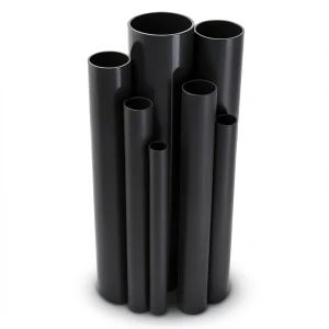 UPVC Pipes 12 Bar Pressure 88.7 mm Diameter 4.6 mm Thickness Black