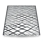 Hot Rolled Black Steel Expanded Metal Mesh Bahri 1.7 mm Thickness 2.44 m Width 1 m Length