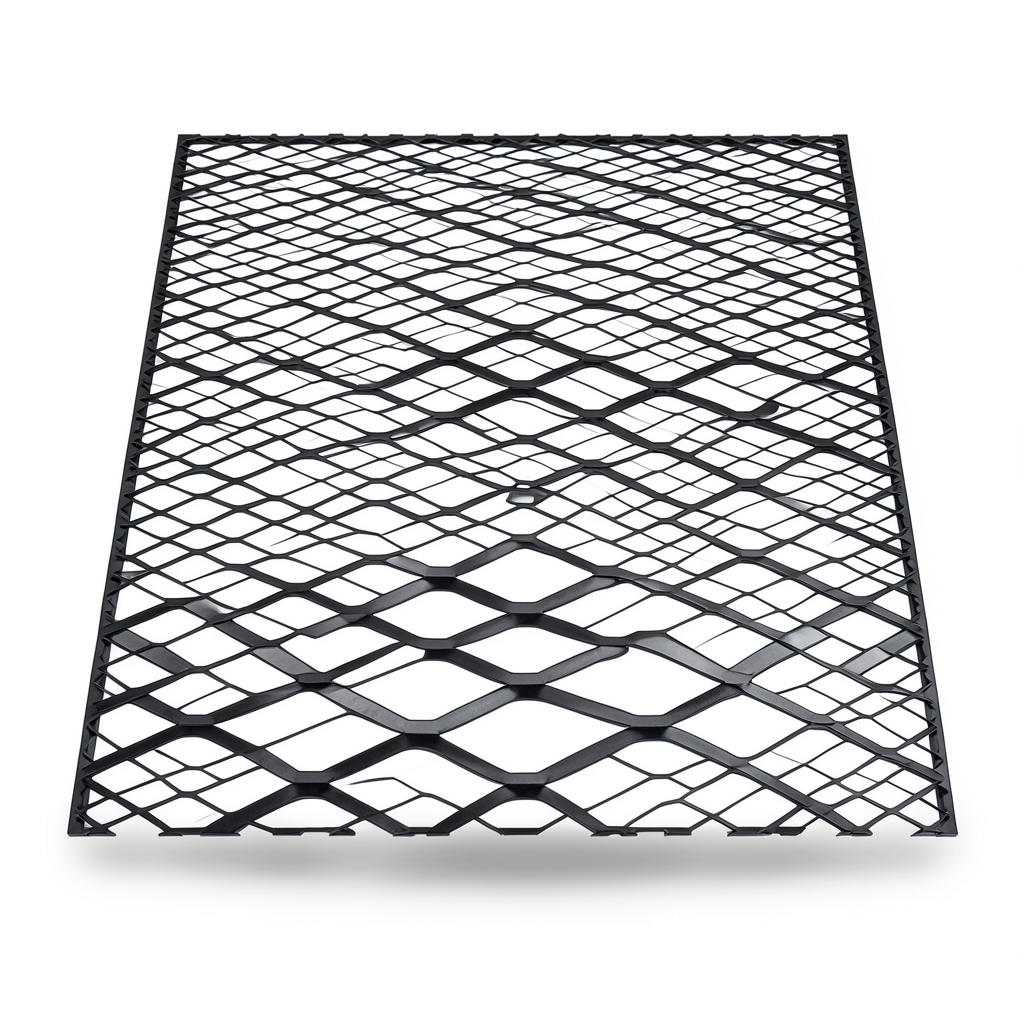 Hot Rolled Black Steel Expanded Metal Mesh Bahri 1.7 mm Thickness 2.44 m Width 1 m Length