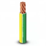 120mm Single Electric Wire 450/750volts, Stranded Copper Conductor PVC Insulated, Yellow/Green Color | Alfanar