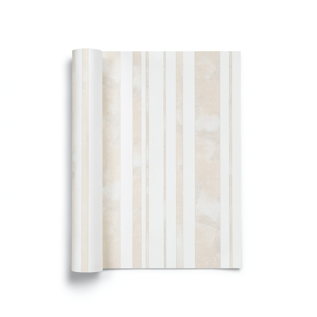 Italian Wall Covering 10m x 0.53m Pale Beige, Model 6218