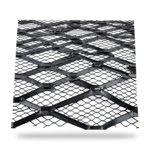 Bahri Hot Rolled Expanded Metal Mesh 1.8mm Black Steel 2.44m x 1m by Bait Al Tatawor