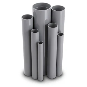 مواسير UPVC قطر خارجي 110 مم سمك 3 مم لون رمادي