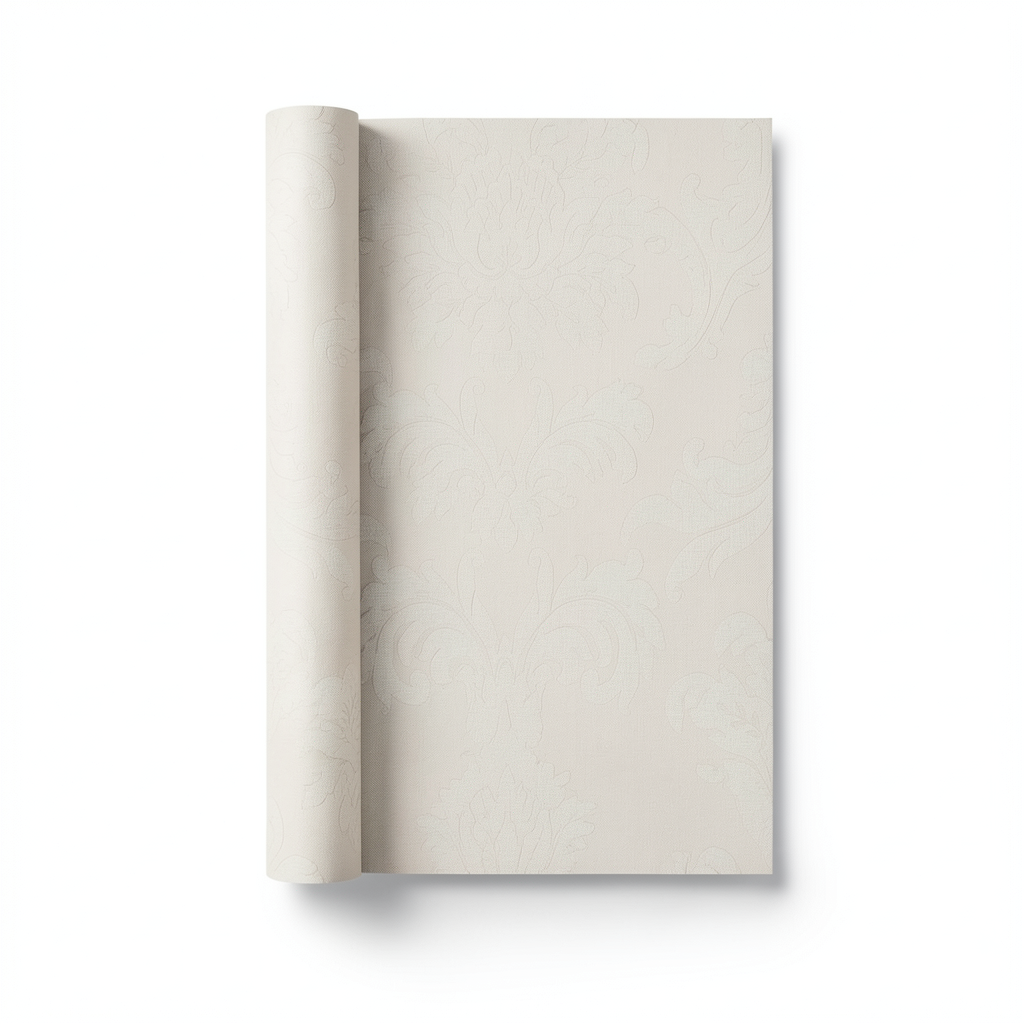 Classic Wallpaper Length 10m, Width 0.73m, Pale Beige Color, Model 275001