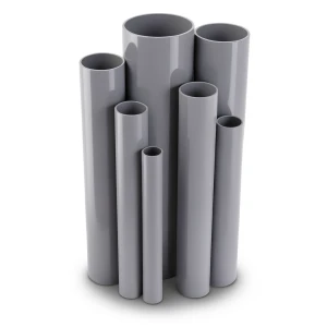 مواسير UPVC قطر خارجي 400 مم سمك 9.8 مم رمادي اللون