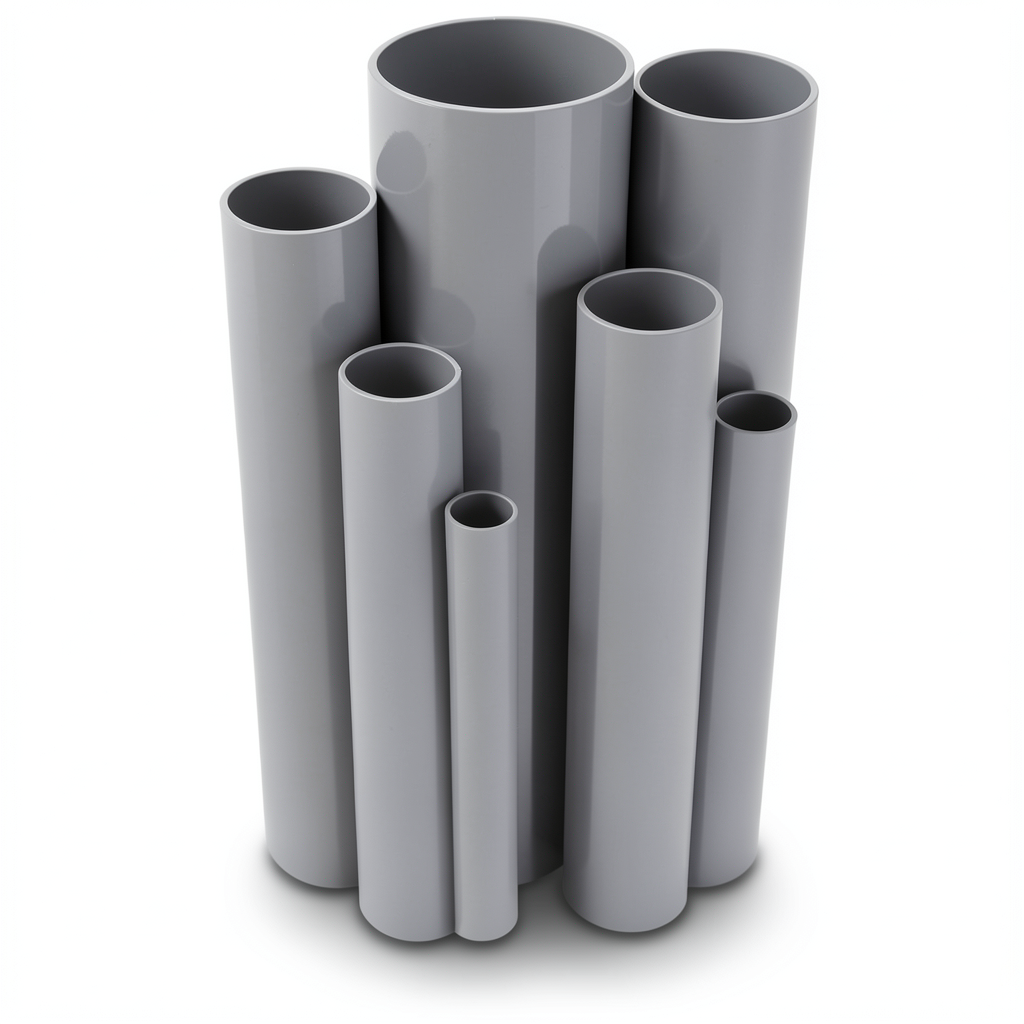UPVC Pipes Outside Diameter 500 mm Thickness 12.2 mm Gray