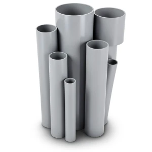 UPVC Pipes Outside Diameter 600 mm Thickness 15.4 mm Gray