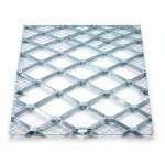 Galvanised Steel Expanded Metal Mesh  Bahri Thickness 2.7 mm Width 2.44  M Length 1 M | Bait Al Tatawor Company