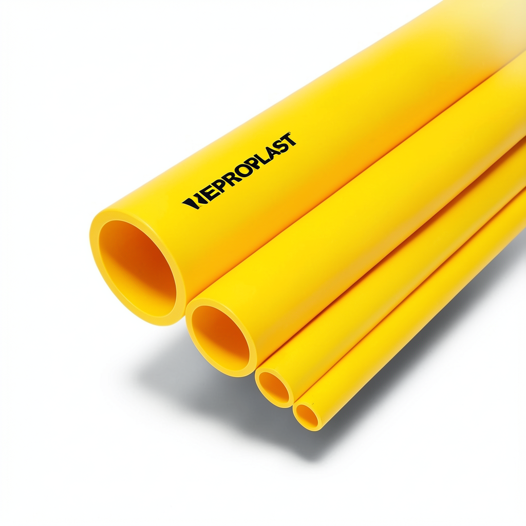 أنابيب HDPE PE 100 ضغط 12.5 بار قطر خارجي 315 مم سمك 23.2 مم لون أصفر | نيبروبلاست