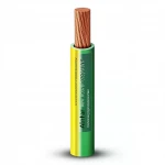150mm Single Wire 450/750Voltage Rating, Stranded Copper Conductor PVC Insulated, Yellow/Green Color | Alfanar