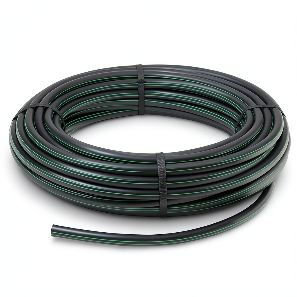 HDPE Coil Pipe Pressure 4 Bar PE 80, 63 mm OD, 1.8 mm Thickness, Black