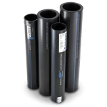 HDPE Pipes PE 80 Pressure 6 Bar Outside Diameter 400 mm Thickness 18.2 mm Black | NEPROPLAST