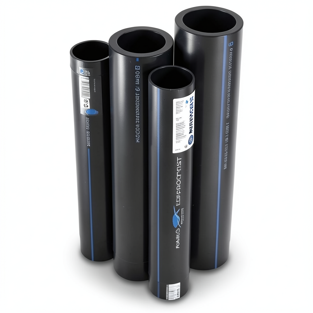 مواسير HDPE PE 80 ضغط 6 بار قطر خارجي 400 مم سمك 18.2 مم لون اسود | نيبروبلاست