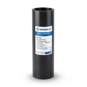 HDPE Pipes PE 80 Pressure 6 Bar Outside Diameter 630 mm Thickness 28.7 mm Black | NEPROPLAST