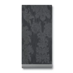 Classic Wallpaper Length 10m, Width 0.73m, Dark Gray Color, Model 275007