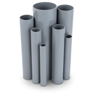 مواسير UPVC مقاس 1 إنش سمك 1.52 مم لون رمادي