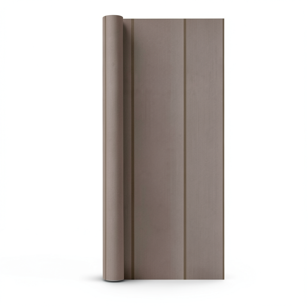 Italian Wallpaper Brown Color Striped Design, Size 10mx0.73m, Model 275010