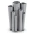 مواسير UPVC مقاس ¼ 1 إنش سمك 1.78 مم لون رمادي - Image 1