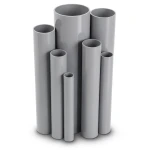 مواسير UPVC مقاس ½ 1 إنش سمك 2.03 مم لون رمادي