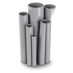 مواسير UPVC مقاس ½ 2 إنش سمك 2.79 مم لون رمادي
