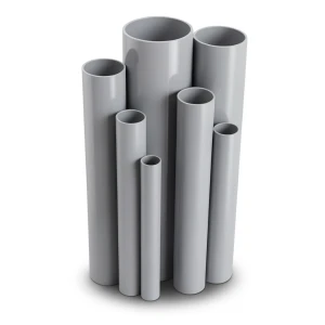 مواسير UPVC مقاس 4 إنش سمك 3.81 مم لون رمادي