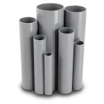 مواسير UPVC جدول 40 مقاس ¾ إنش سمك 2.87 مم لون رمادي