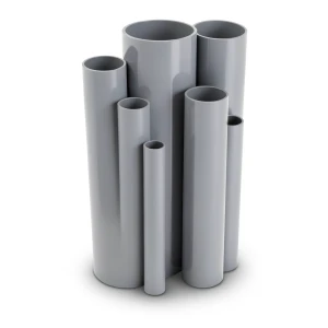 مواسير UPVC جدول 40 مقاس ¼ 1 إنش سمك 3.56 مم لون رمادي