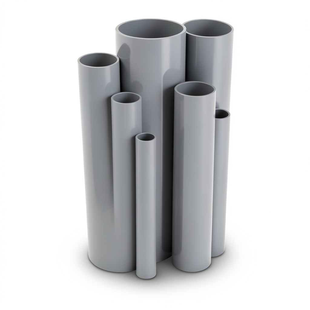 UPVC Pipes Schedule 40 Size 1 ¼ inch Thickness 3.56 mm Gray