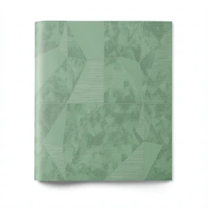 Italian Wallpaper Geometric Design 10m x 0.73m Green