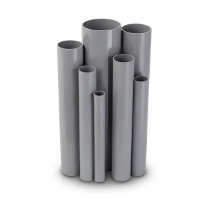 UPVC Pipes Schedule 40 Size 5 Inch Thickness 6.22 mm Gray