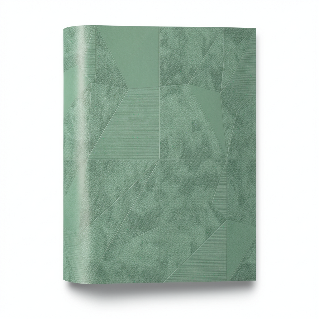 Italian Wallpaper Geometric Design 10m x 0.73m Green